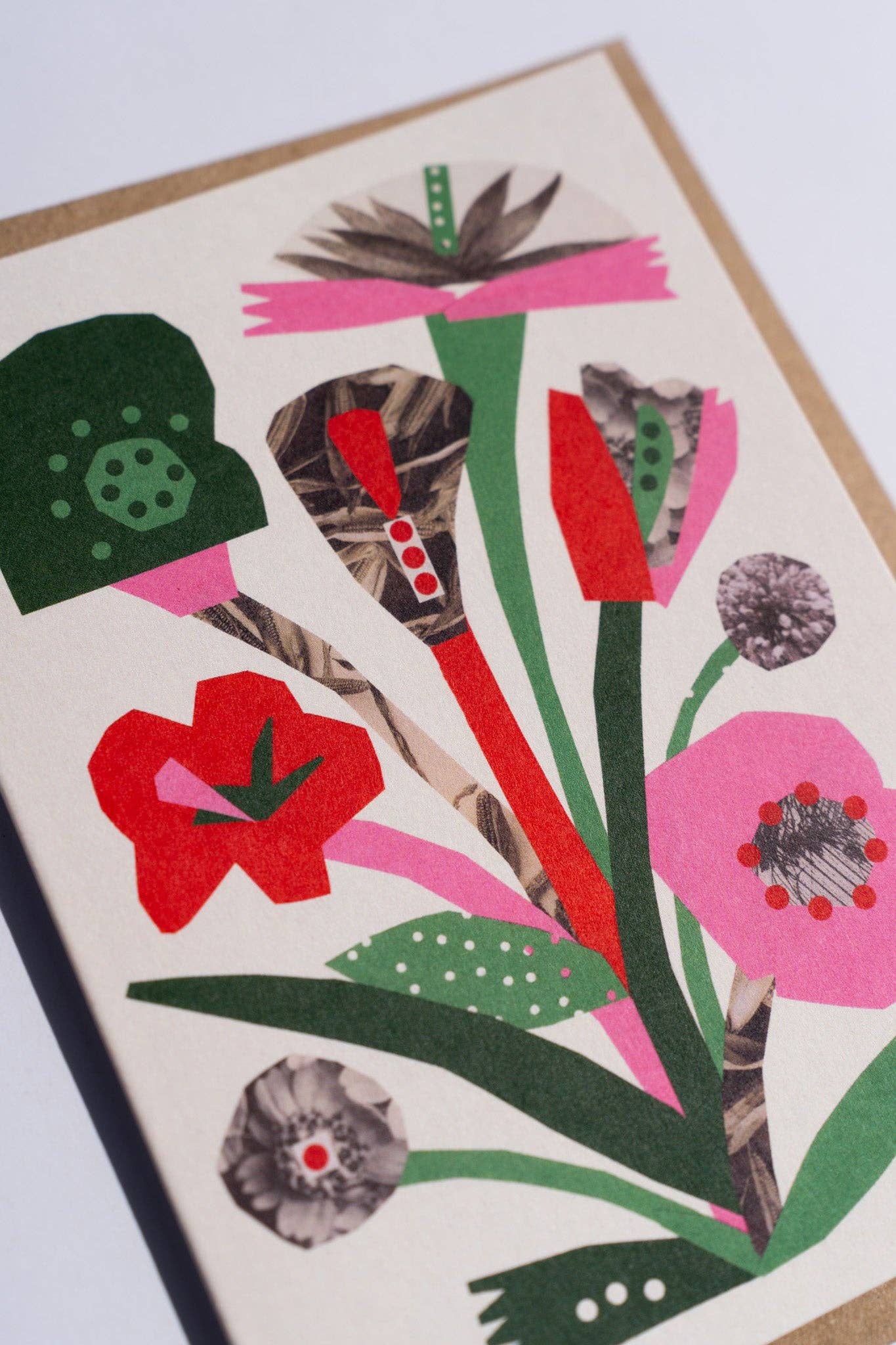 Flower Collage Greetings Card