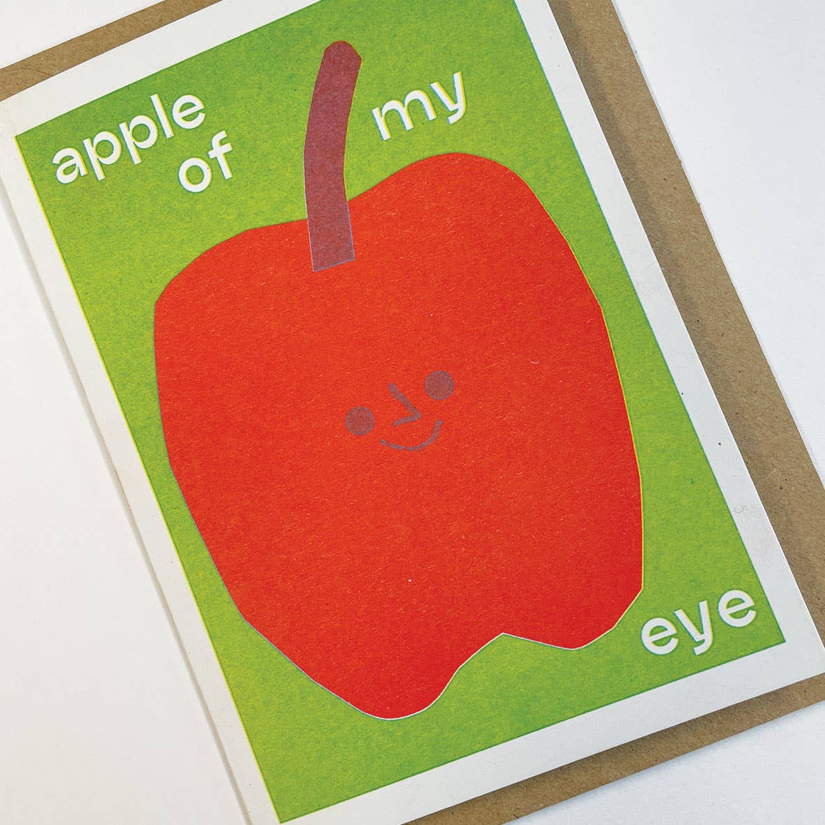 'Apple Of My Eye' Greetings Card