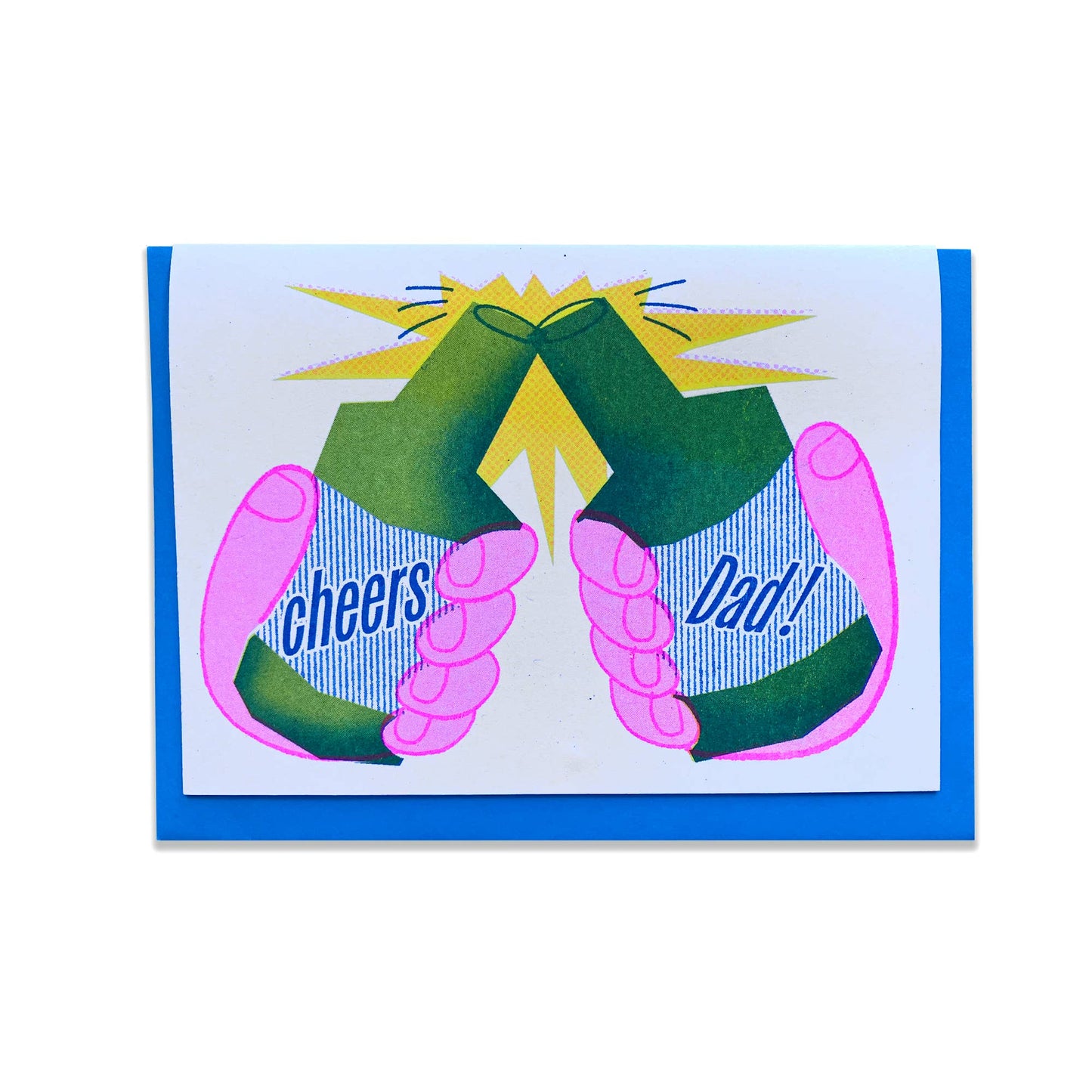 Cheers Dad! Riso Greetings Card