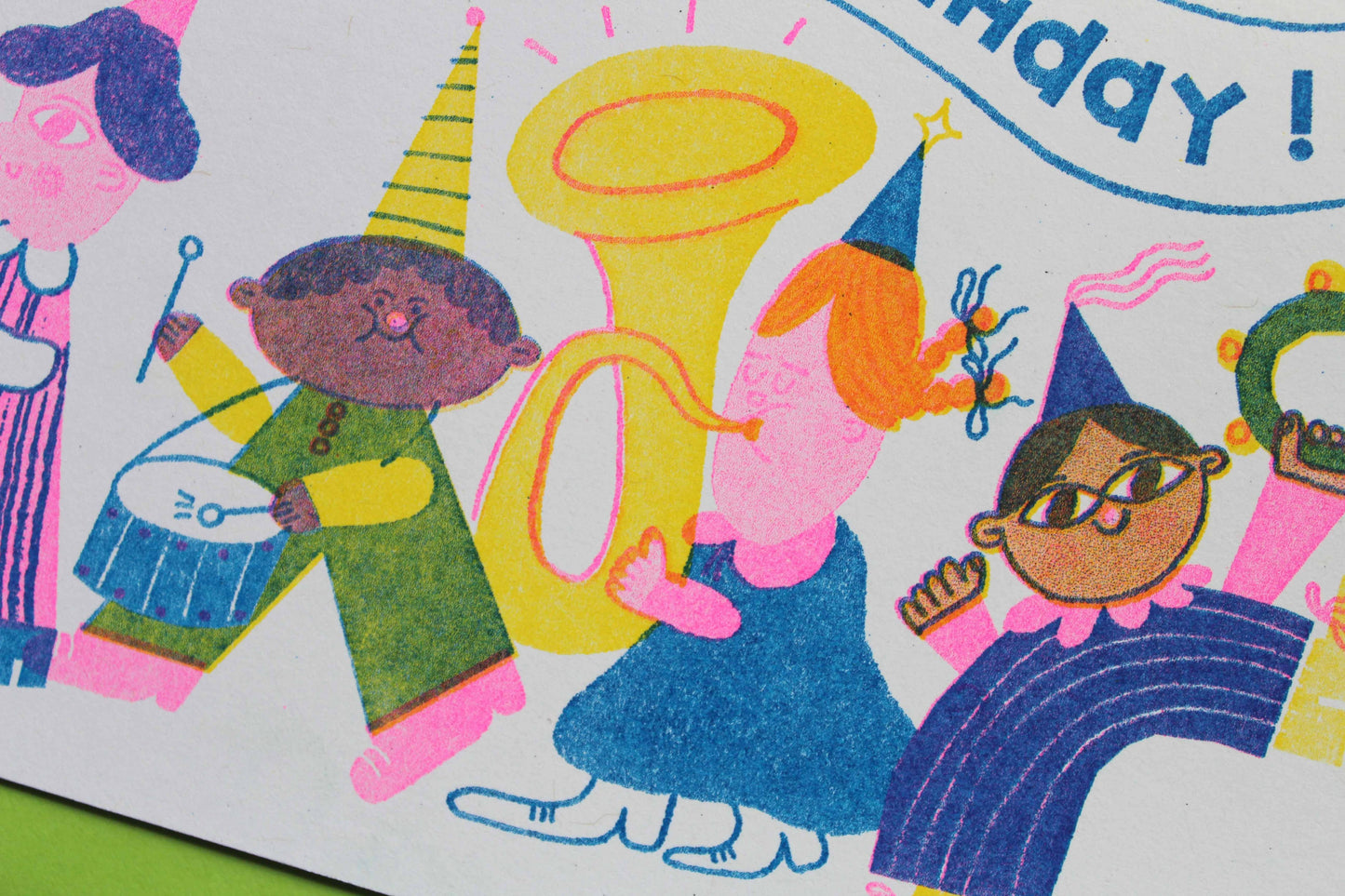 Birthday Parade Riso Greetings Card