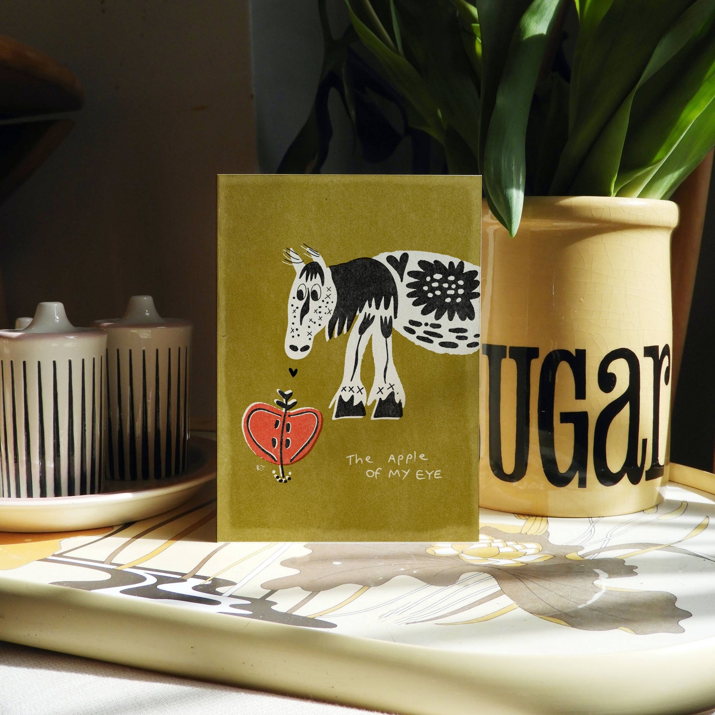 Apple Of My Eye Greetings Card