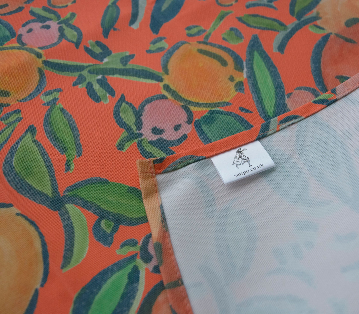 Orange Bloom Tea Towel by SANPO