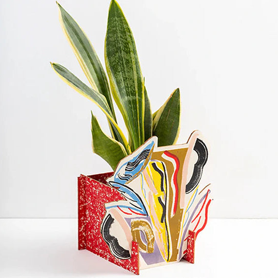 Vase Plywood Planter by Laura Slater