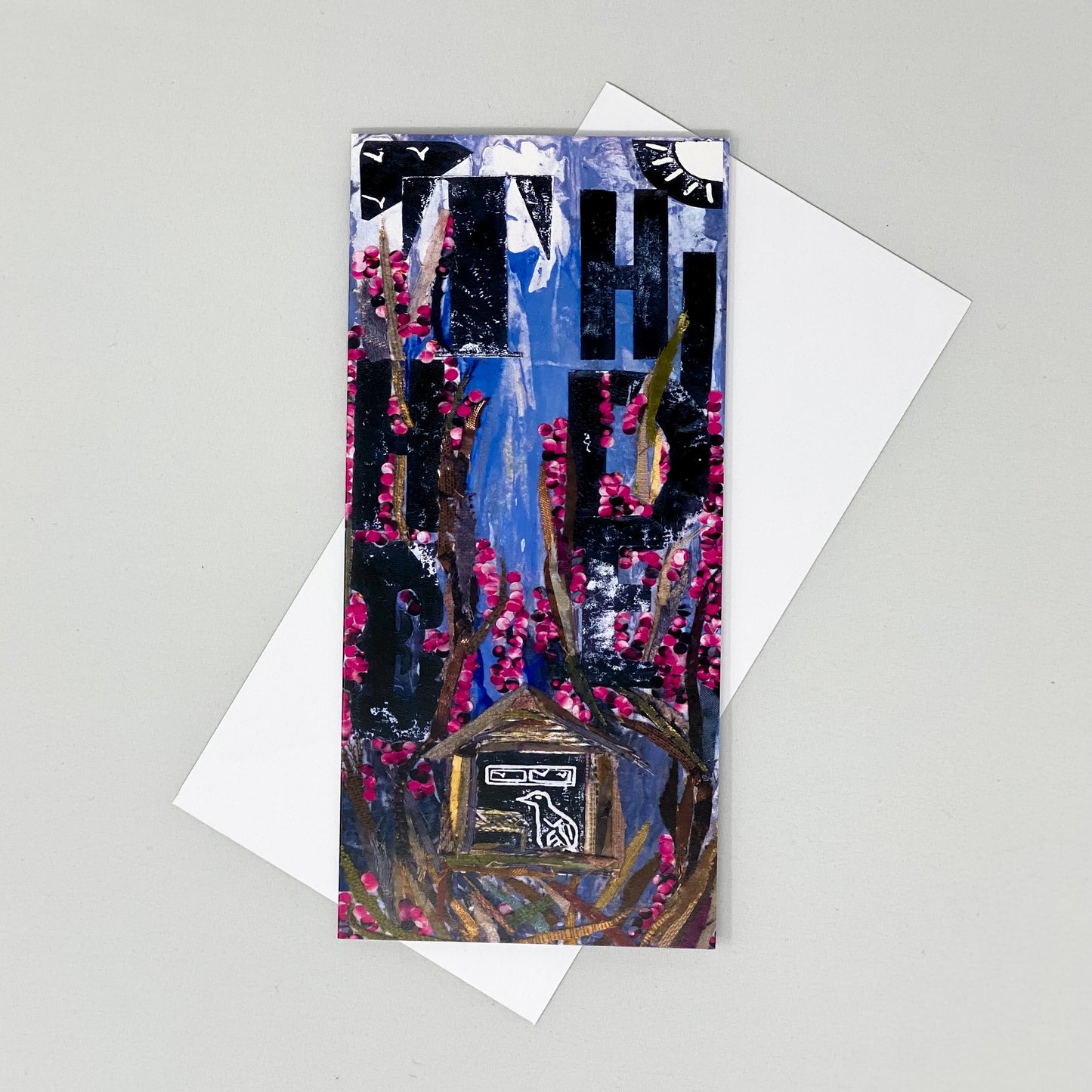 Cherry Tree in Blossom 6 Greetings Card by James Owen Thomas