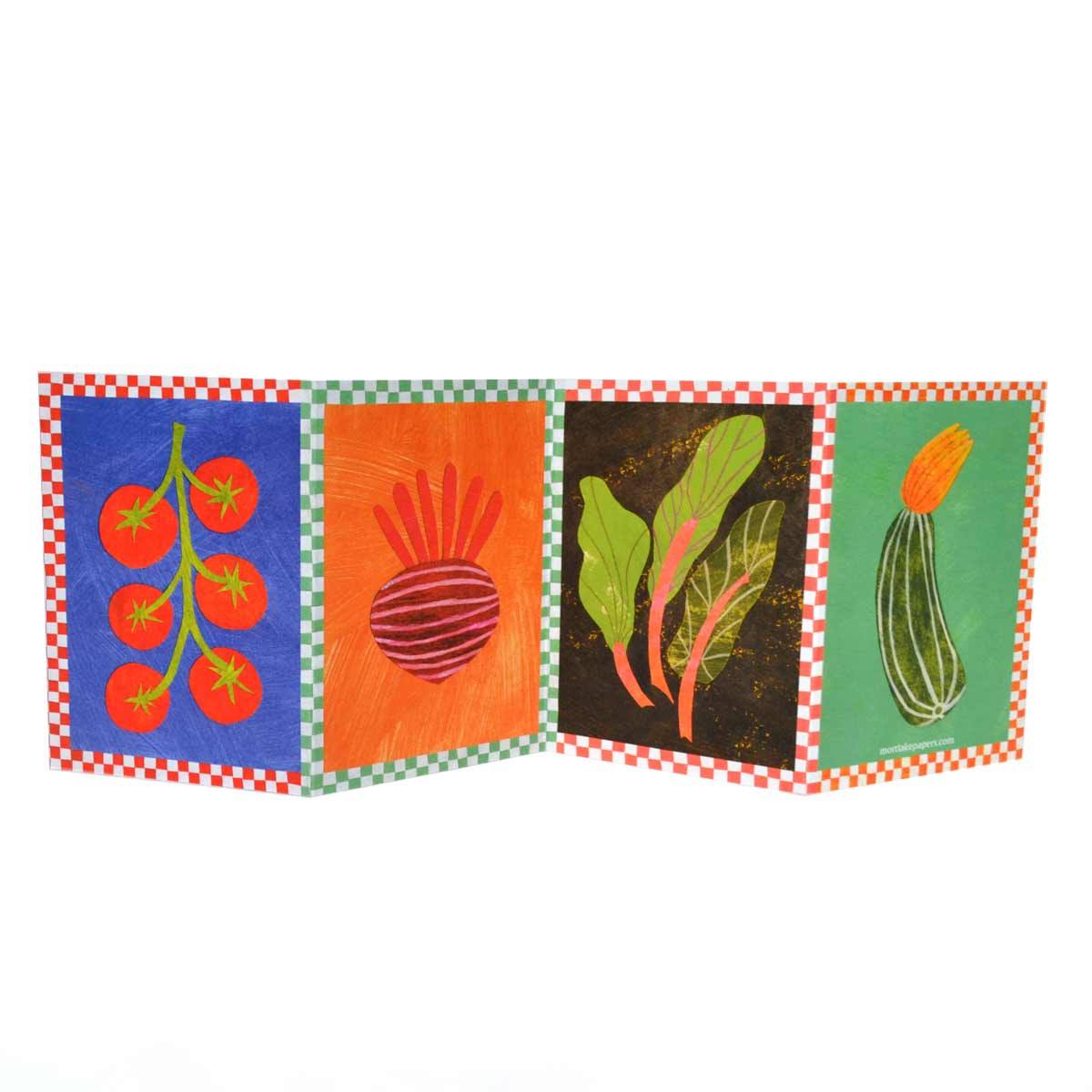 Vegetable Concertina Greeting Card