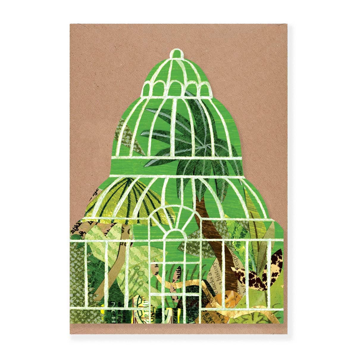 Palm House Shaped Greeting Card