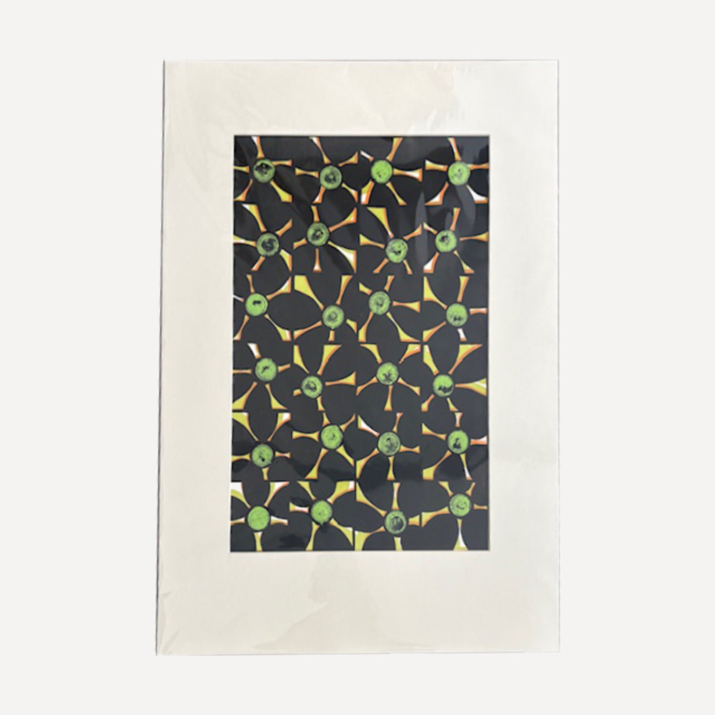Flowers I Mounted Print