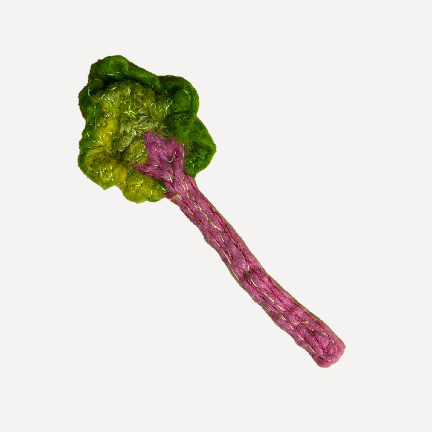 Rhubarb Brooch by Helen Riddle