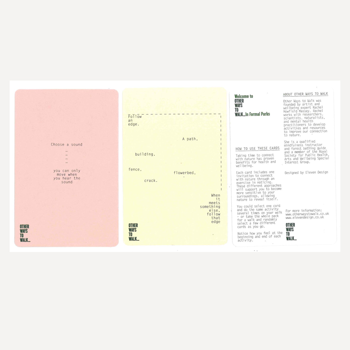 Other Ways to Walk Cards - Formal Parks and Gardens