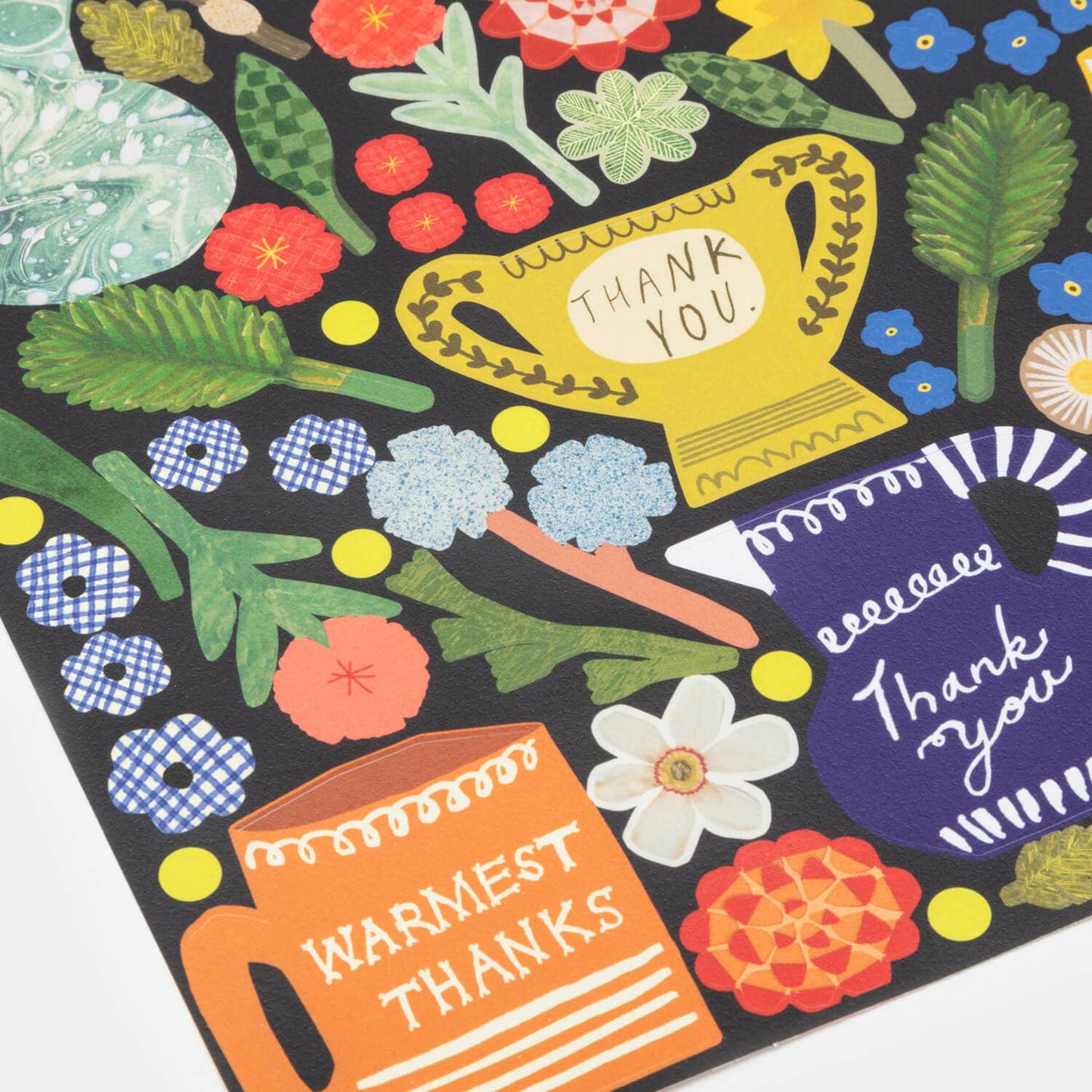 'Make Your Own Thank You Cards' Floral Set