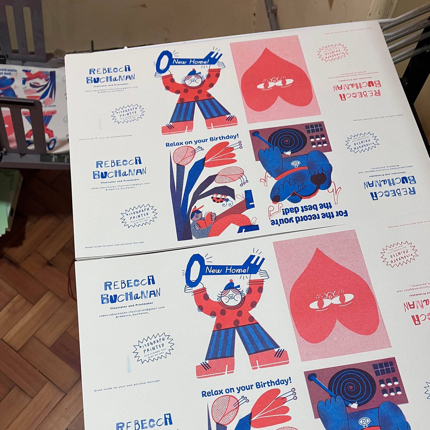 New Home Key Riso Greetings Card 