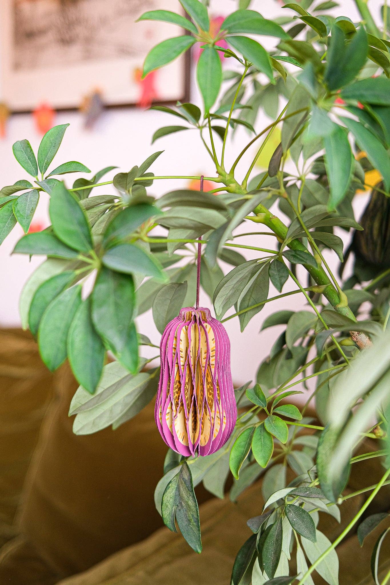 Aubergine Honeycomb Ornament