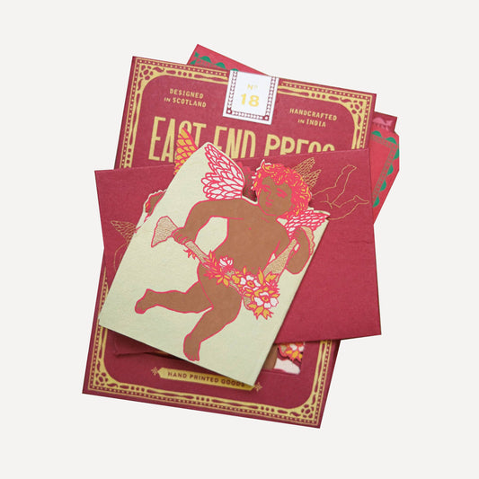 Cupid Concertina Greeting Card