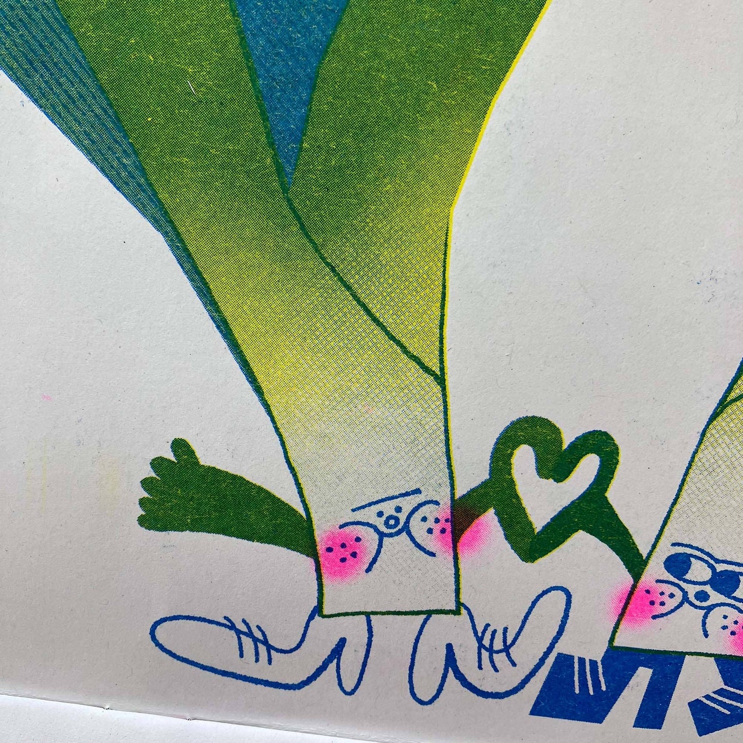 2026 Seasonal Fruit and Veg Risograph Calendar by Rebecca Buchanan