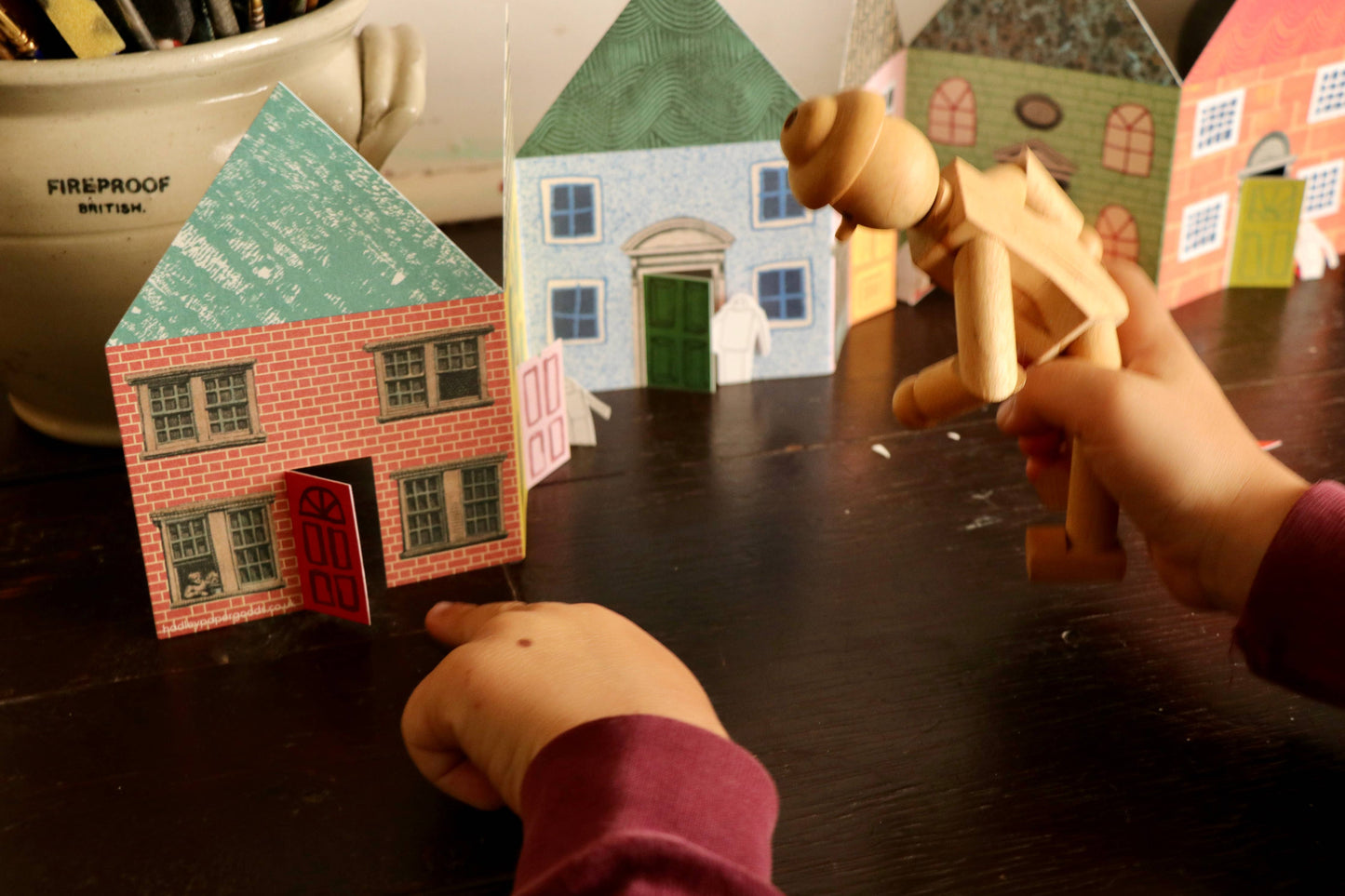 House Concertina Greetings Card