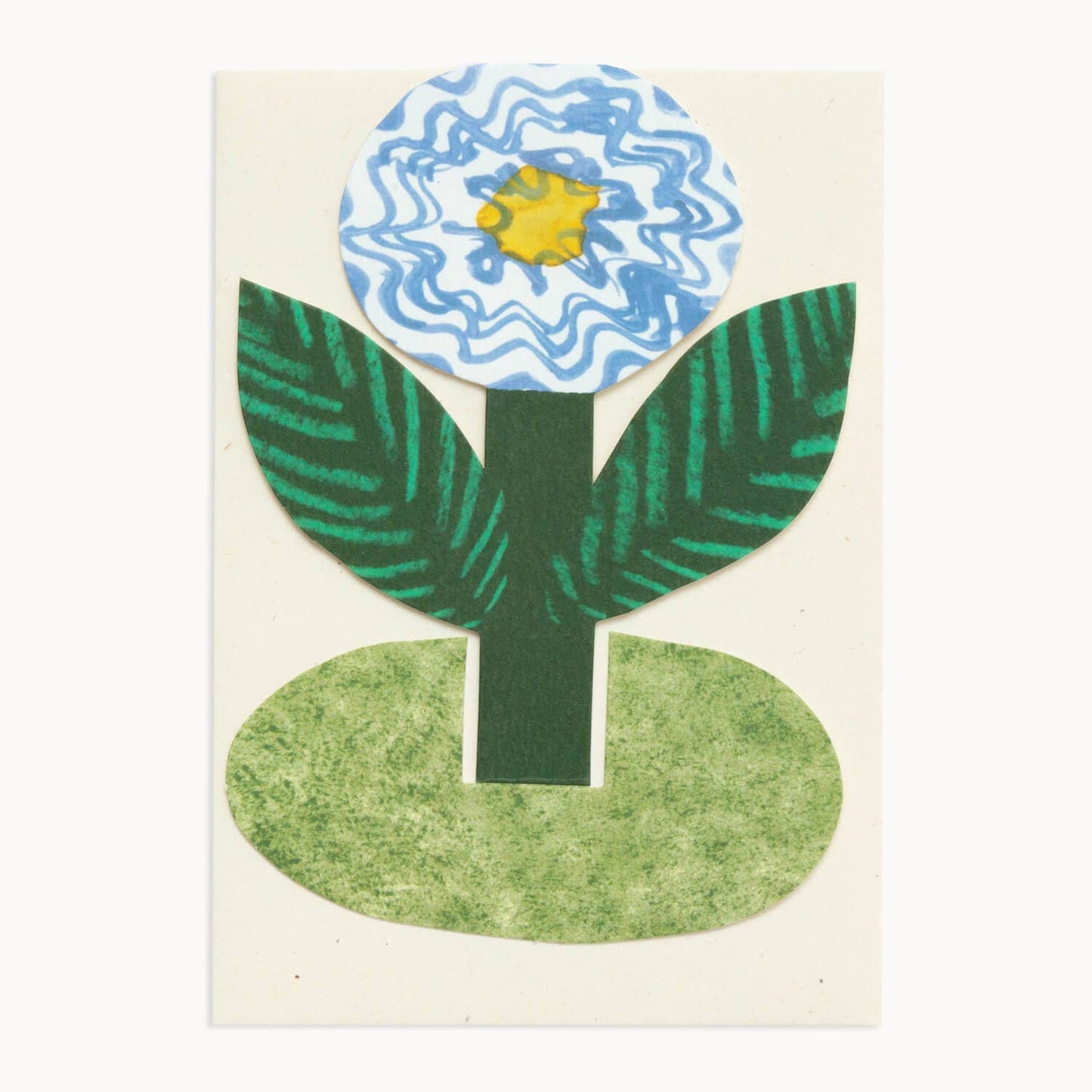 Blue Flower Stand-Up Card