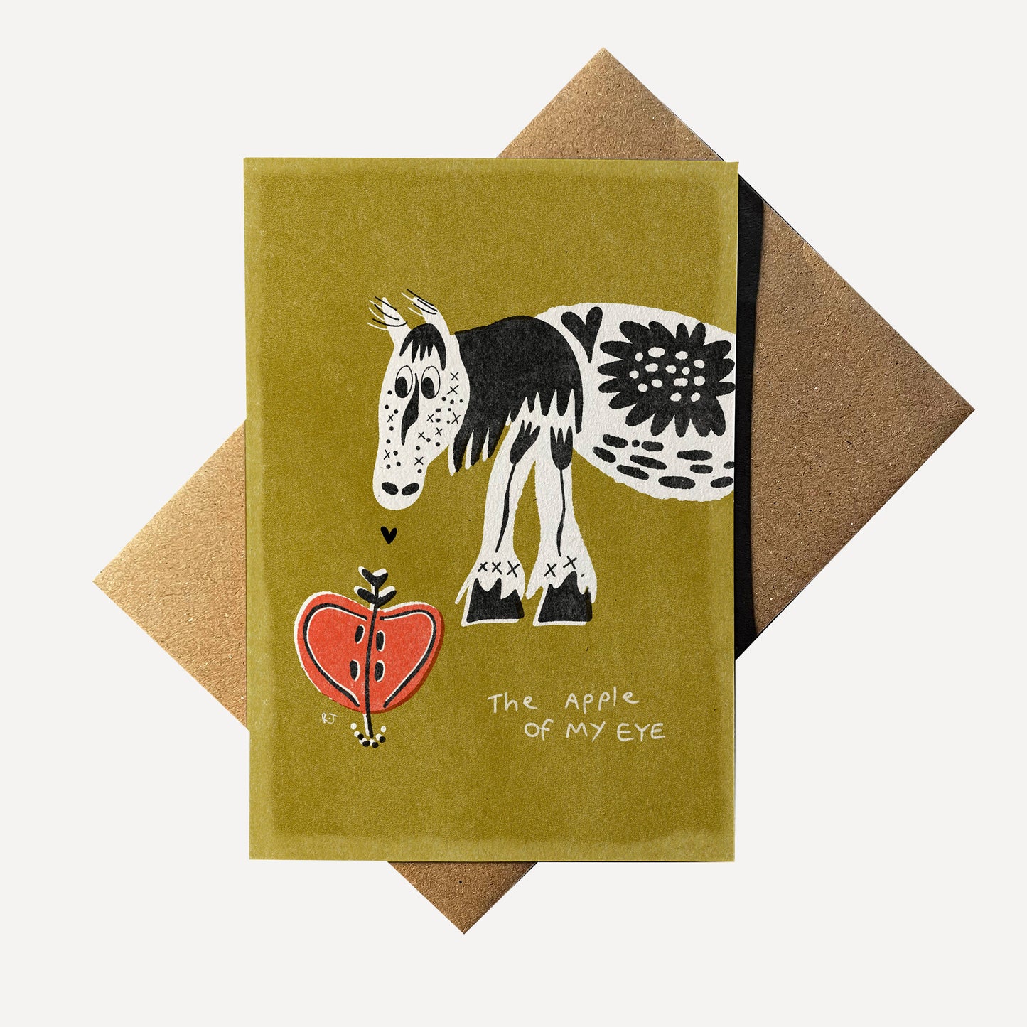 Apple Of My Eye Greetings Card