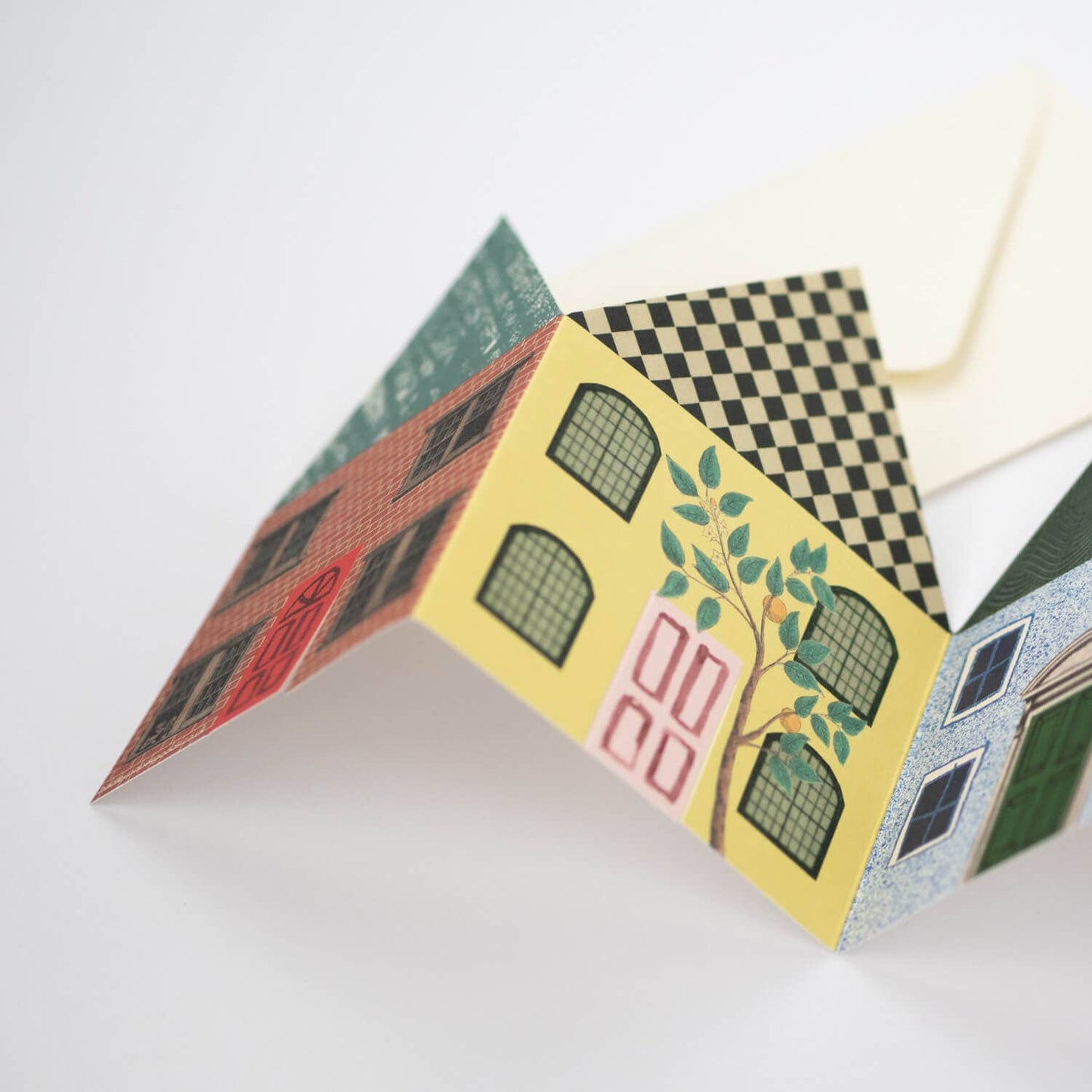 House Concertina Greetings Card