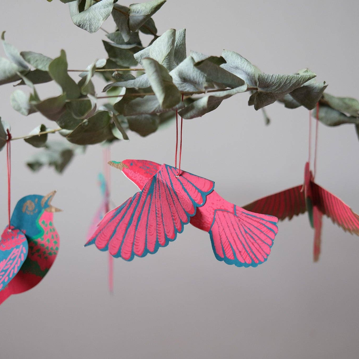Party Birds Paper Ornaments