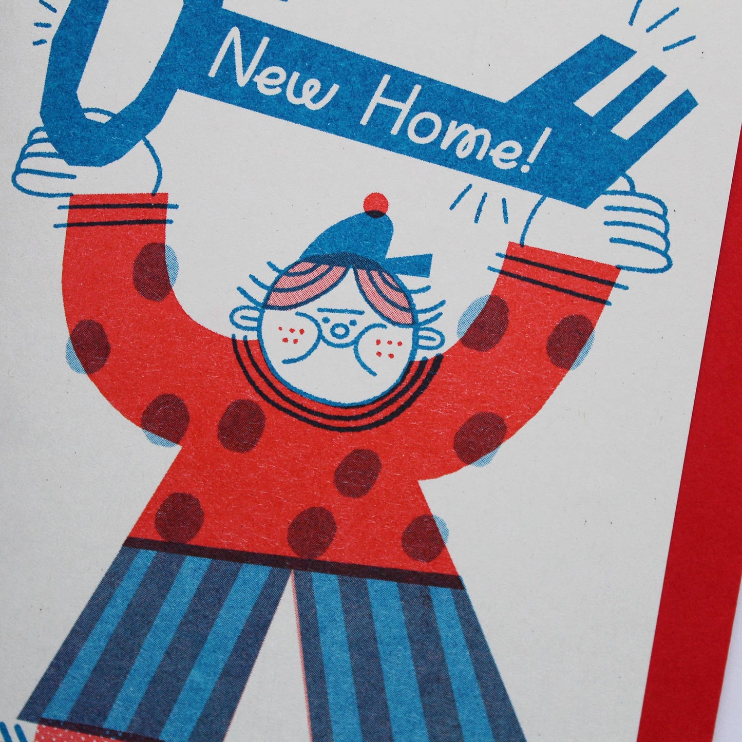 New Home Key Riso Greetings Card 