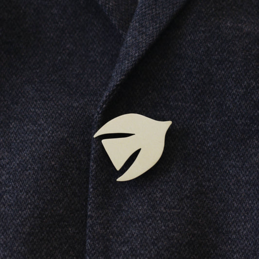 The Wayfarer Solid Brass Brooch