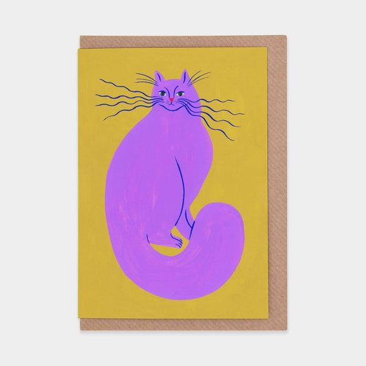 Electric Whiskers Greetings Card