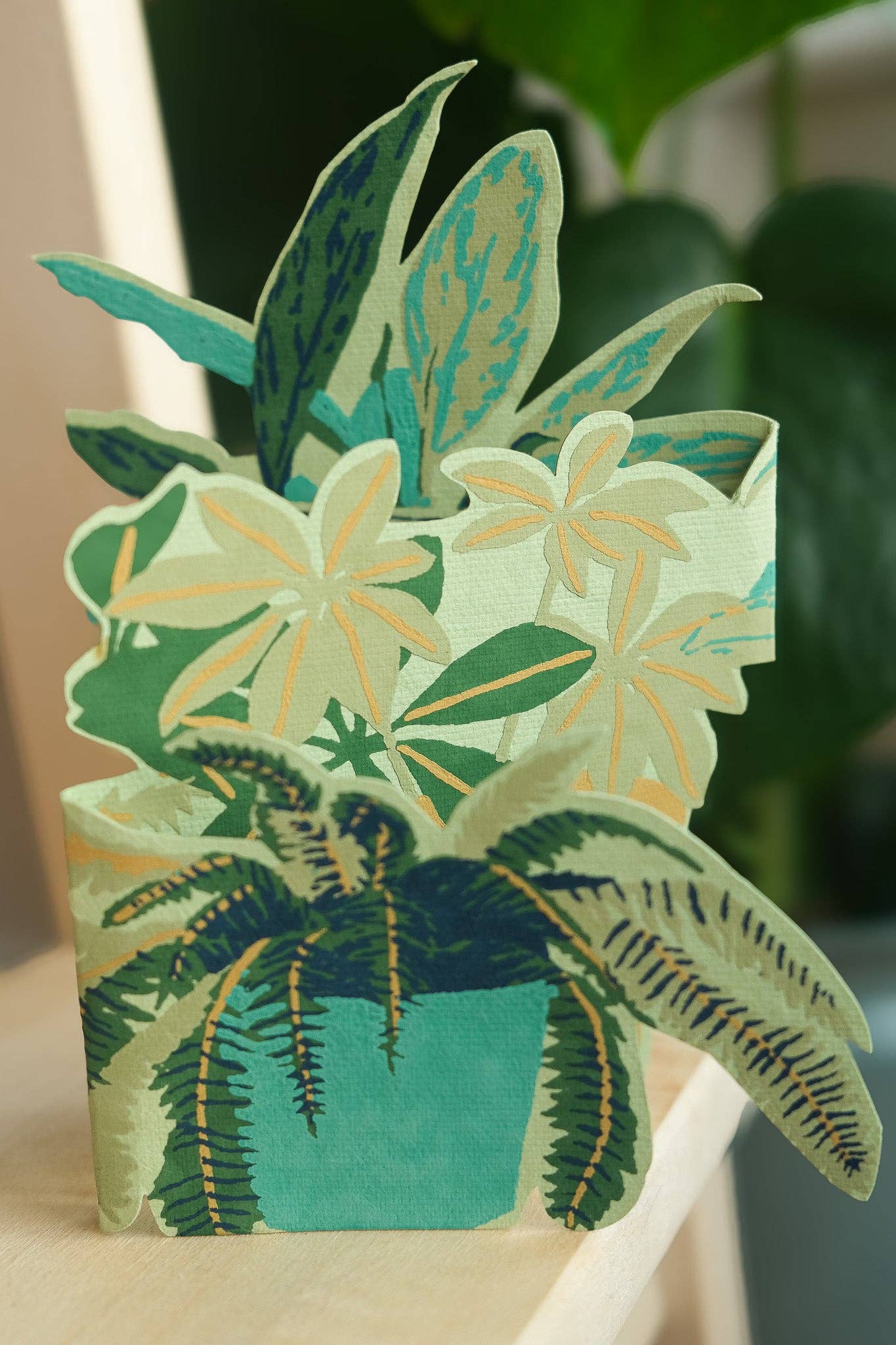 Plant Pot Concertina Greeting Card: C5