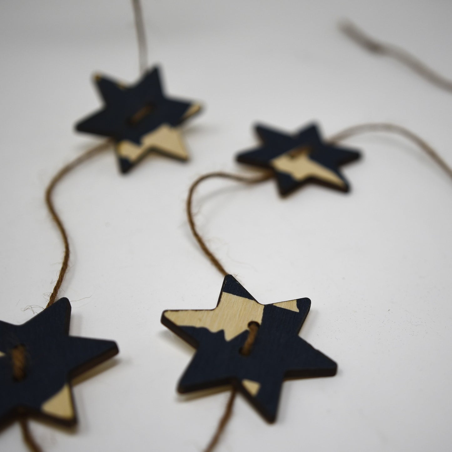 Wooden Star Garland by Sophie Amelia