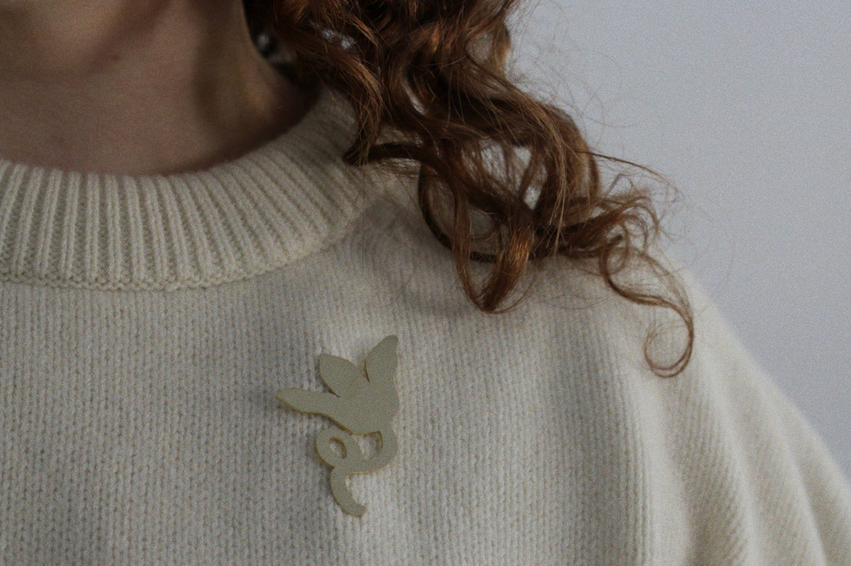 The Bloom Solid Brass Brooch