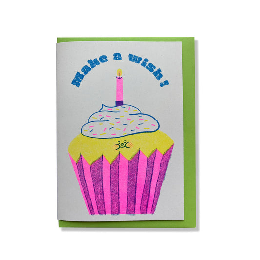 Make a wish Riso Greetings Card