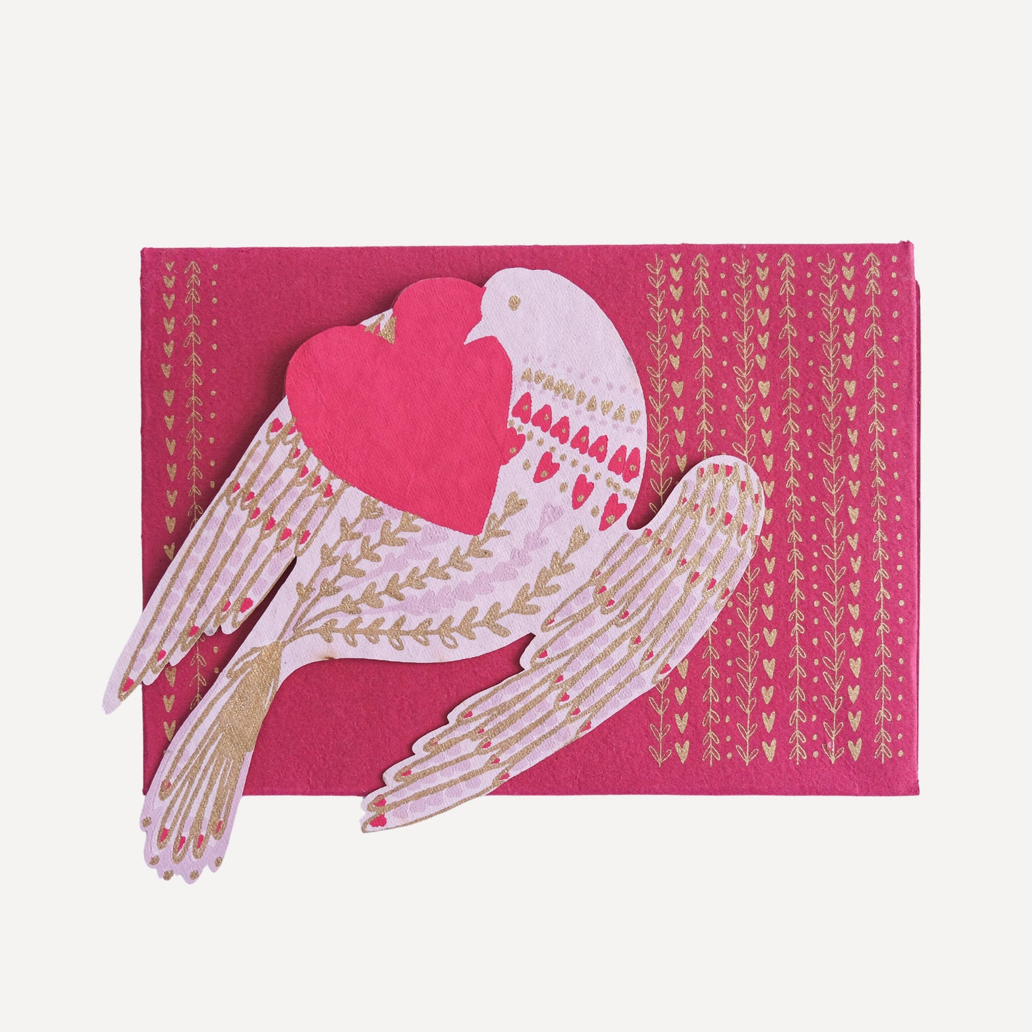 Heart Bird Greeting Card