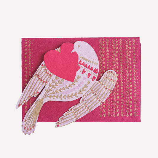 Heart Bird Greeting Card