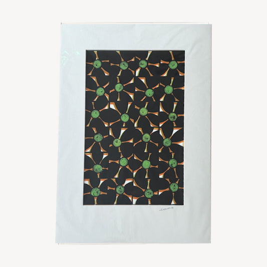 Flowers I Mounted Print