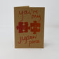 Jigsaw Piece Card by Kirstie Williams
