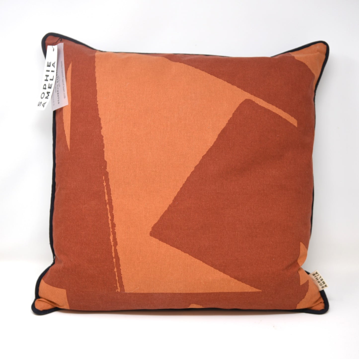 Red & Orange Screen Printed Cushion by Sophie Amelia Design