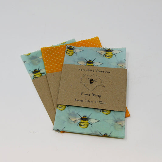 Wax Food Wraps by Yorkshire Beeswax L
