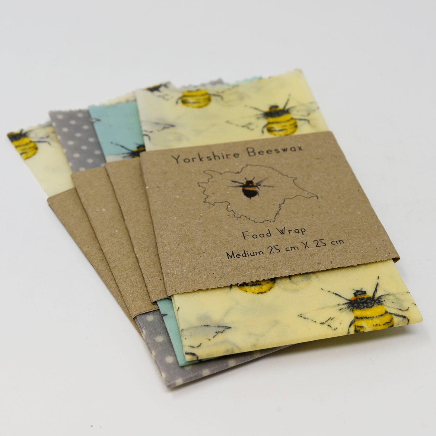 Wax Food Wraps by Yorkshire Beeswax M