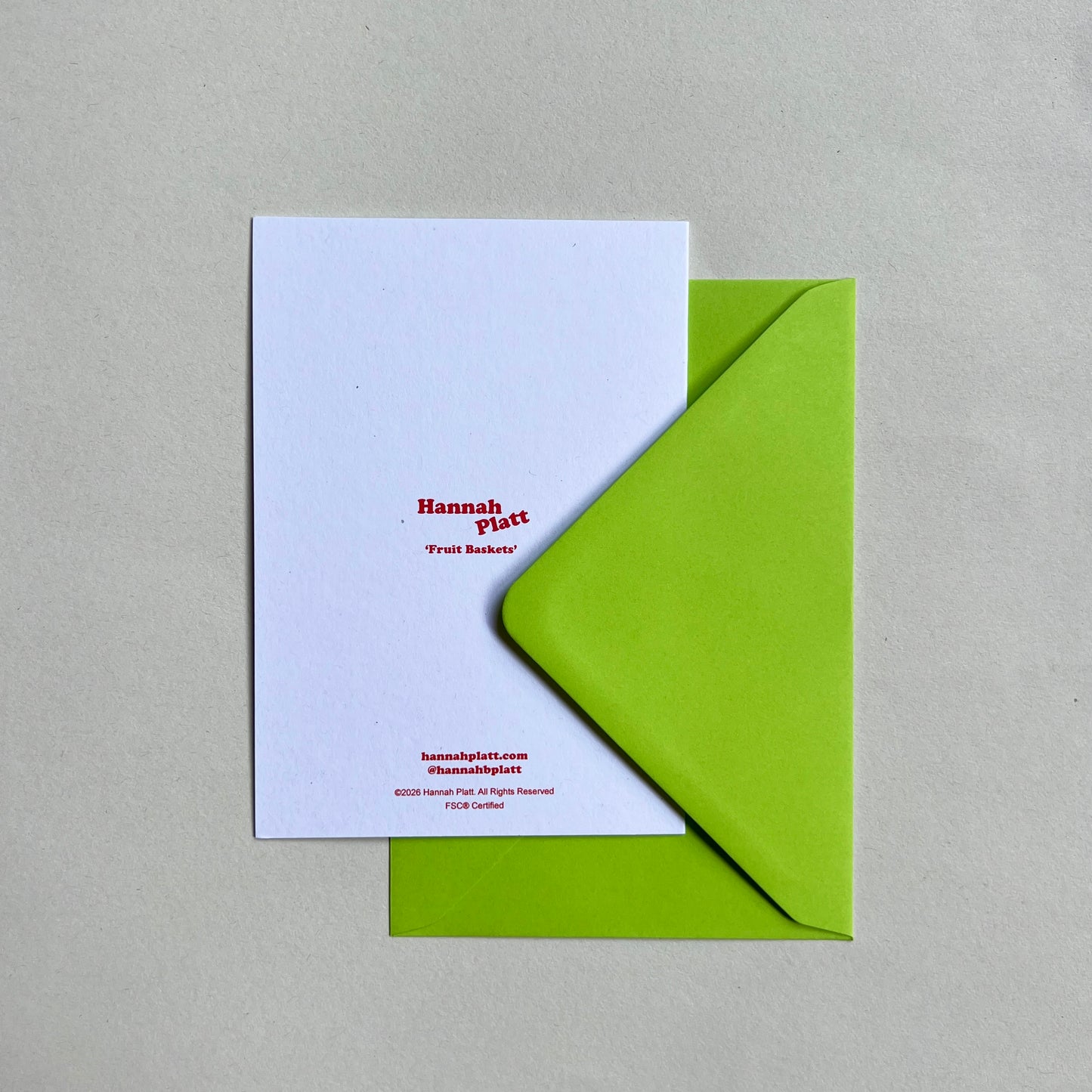'Just to Say' Greeting Cards by Hannah Platt