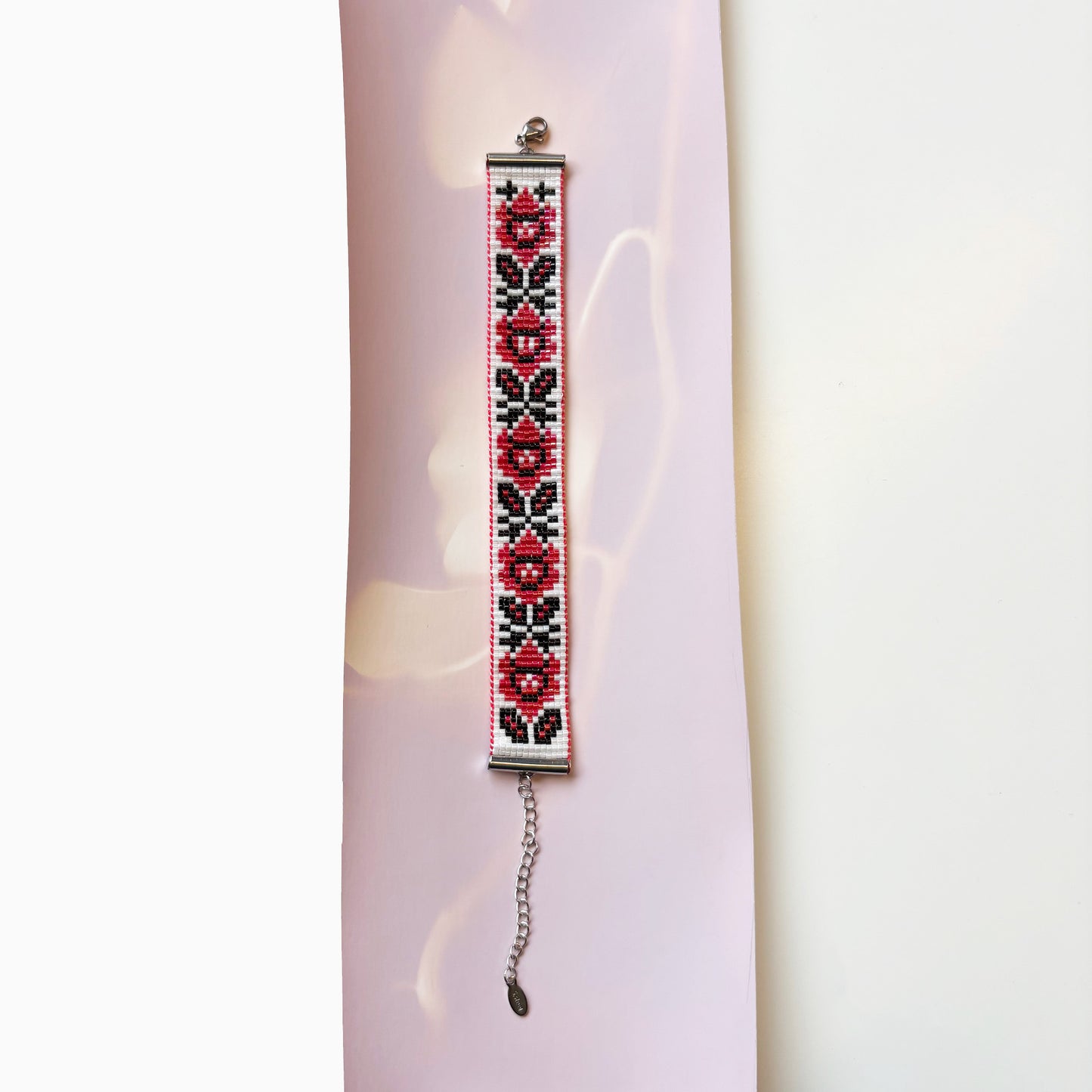 Ukranian Print Miyuki Bead Bracelet