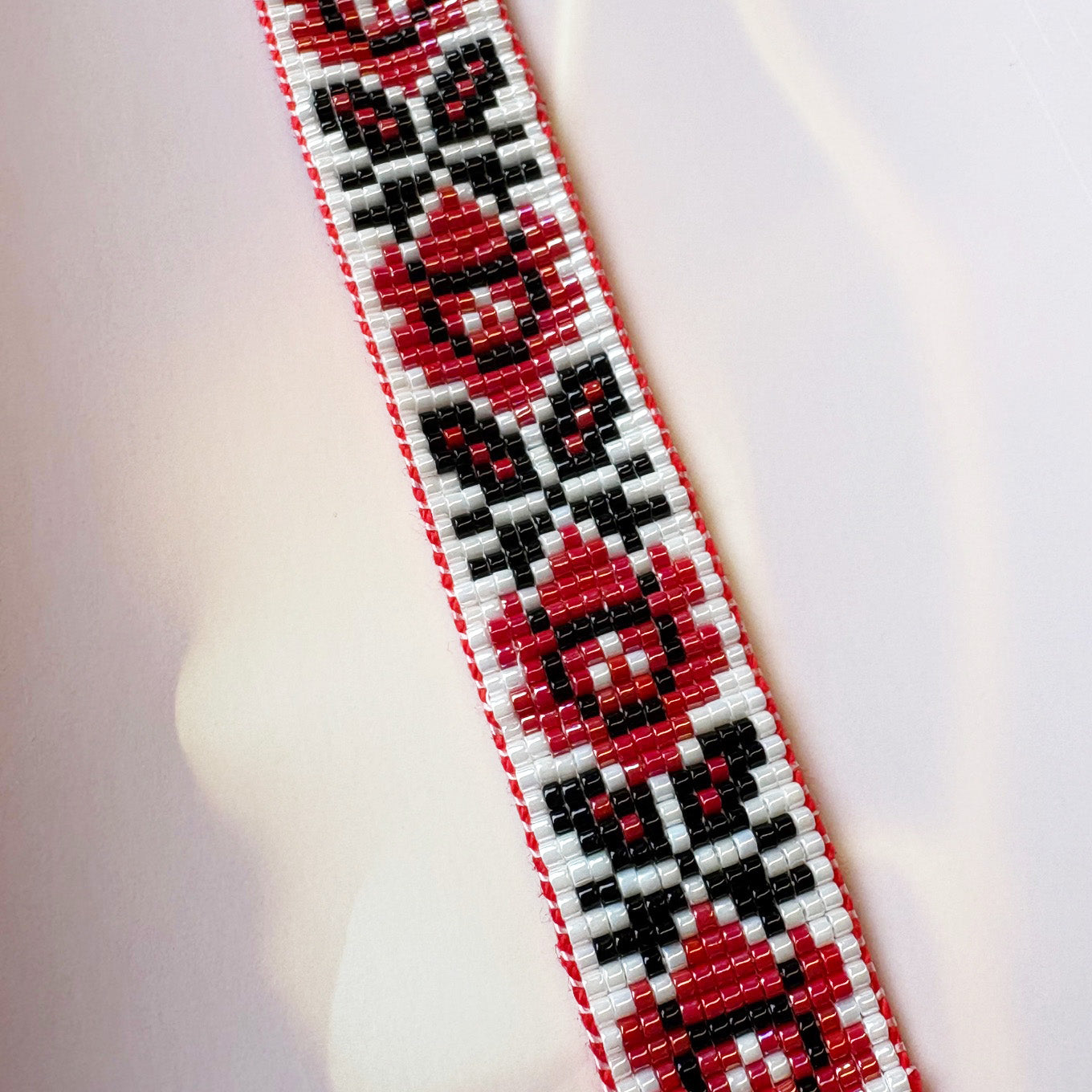 Ukranian Print Miyuki Bead Bracelet