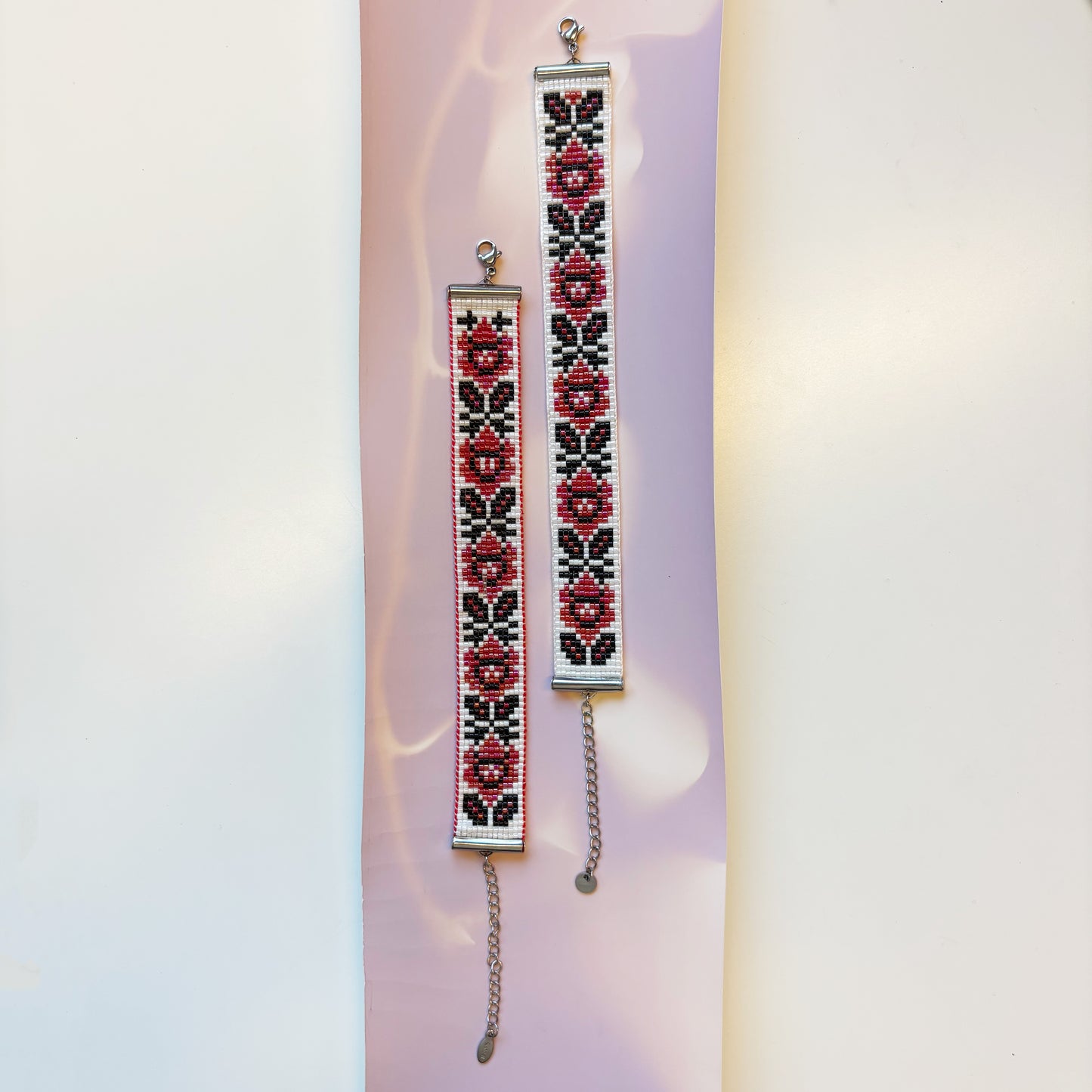 Ukranian Print Miyuki Bead Bracelet