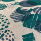 Abstract Screen Printed Tea Towel by Kirstie Williams