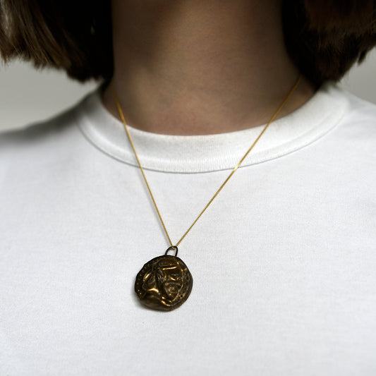 Coin Pendant Necklace by Tonye Ekine