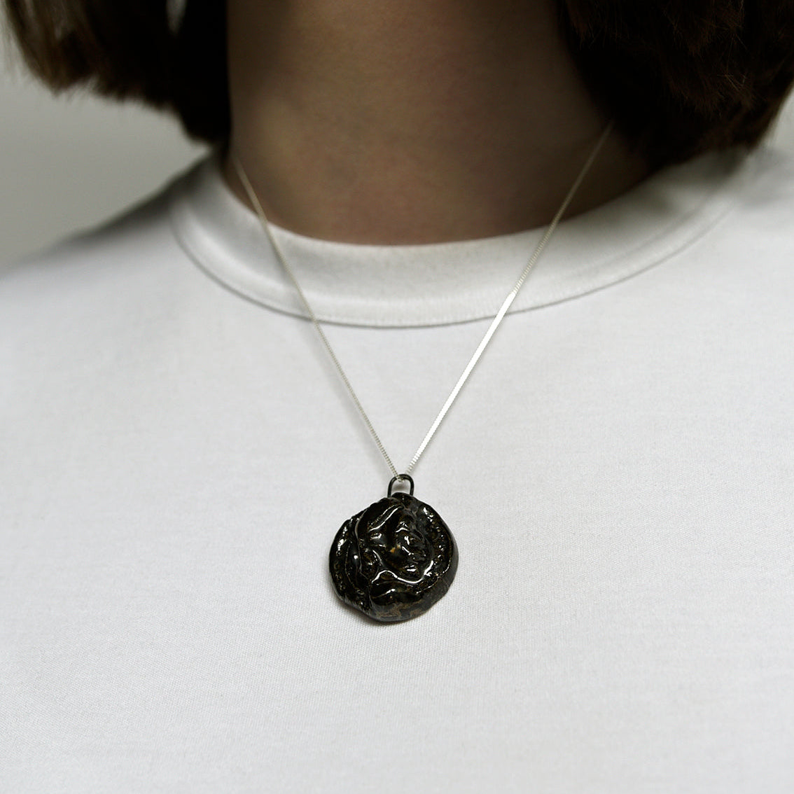 Coin Pendant Necklace by Tonye Ekine