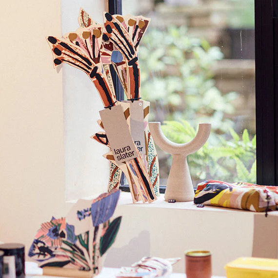 Perpetual Blooms Wooden Flowers by Laura Slater