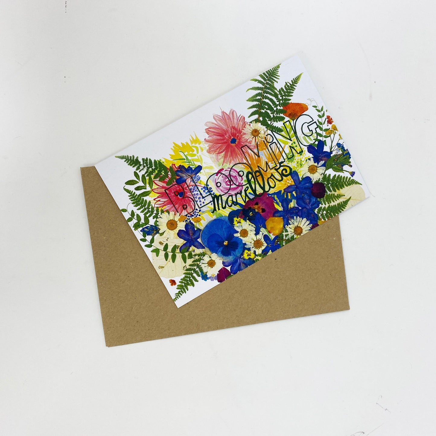 Blooming Marvellous Greetings Card by Rosie B Designs