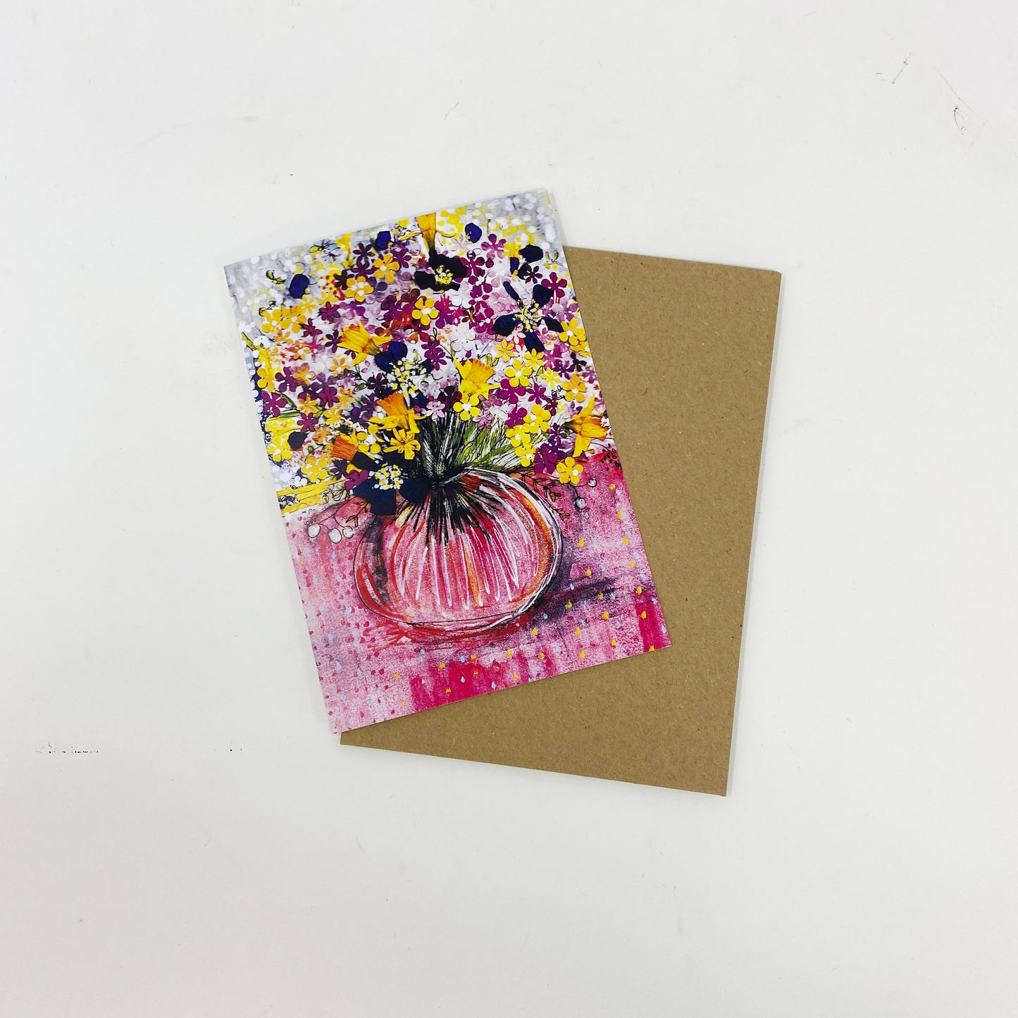 Bouquet Greetings Card by Rosie B Designs