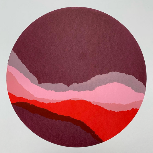 Marbled Circle Screen Print by Dave Royston