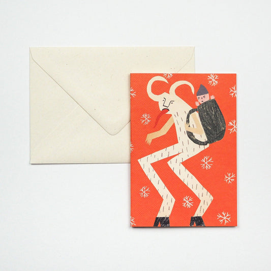 Krampus Greetings Card
