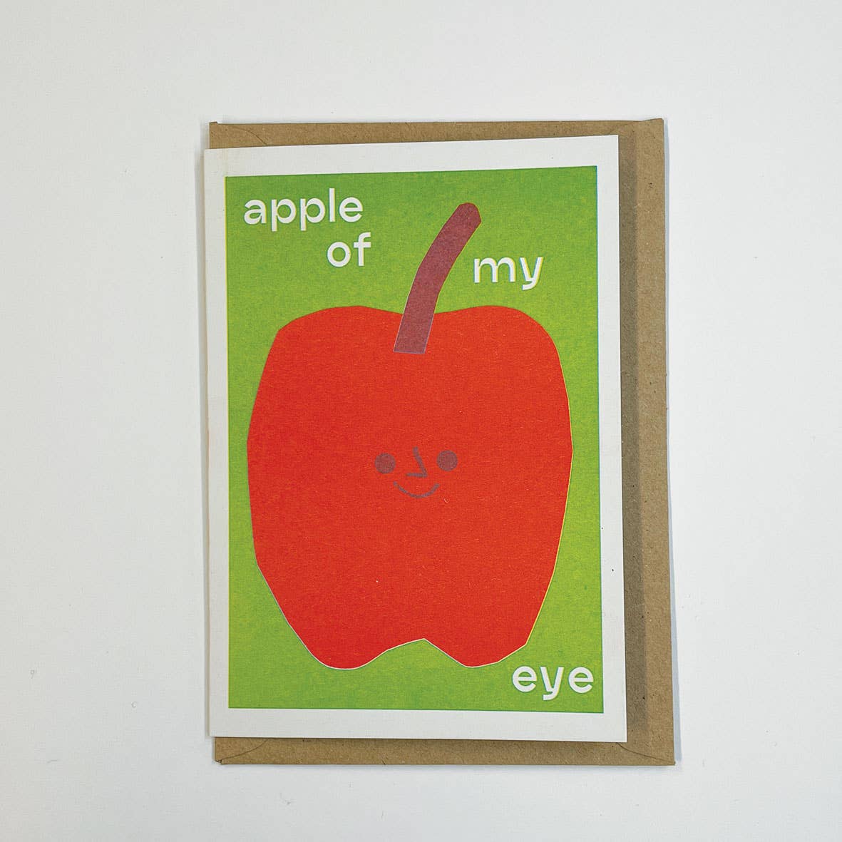 'Apple Of My Eye' Greetings Card